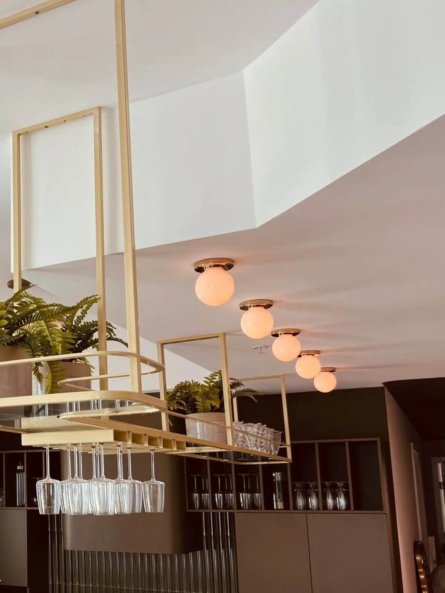 Cluster of Edison-style bulbs used for decorative accent lighting – creative electrical installation for home ambiance