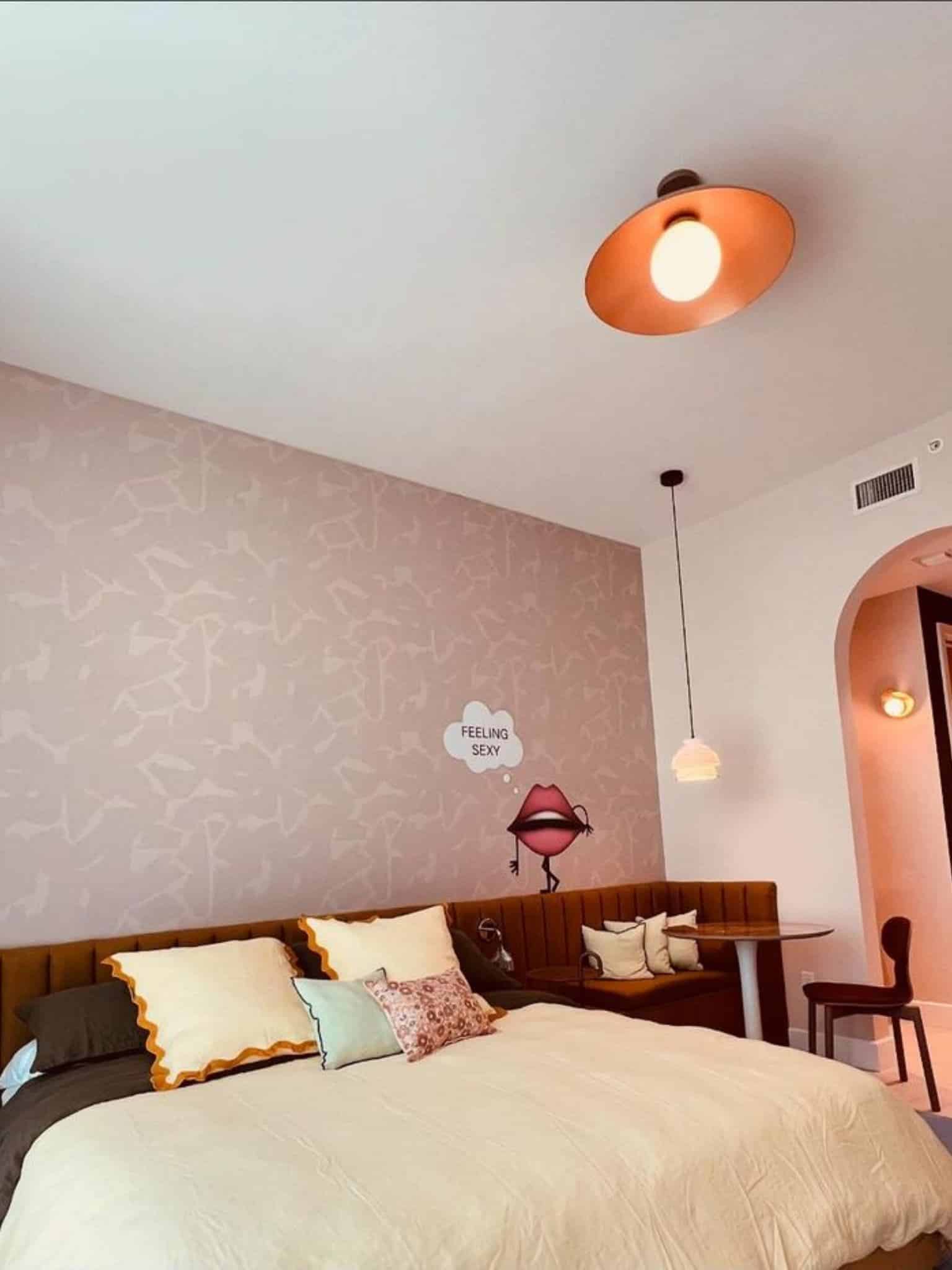Flush ceiling-mounted light fixture providing soft ambient light in a residential room – efficient and elegant electrical work.